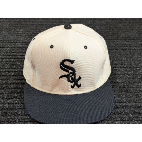 Vintage Chicago White Sox Hat Cap Fitted Mens 7 3/8 MLB Baseball New Era - Picture 1 of 9